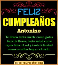 GIF Frases de Cumpleaños Antonino